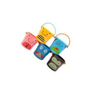 CLSSLVVBN Juego de Cubos de baño Divertidos para la Hora del baño niños pequeños, Mini Tazas Atractivas, Juguetes Agua para niños Que mejoran Las Habilidades prácticas, Divertidos y Esenciales para