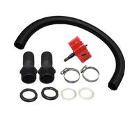 CLSSLVVBN Kit de manguera de desbordamiento barril lluvia, duradero para granjas, actividades al aire libre, jardín, 3,8 cm con cono, Gris, 3.8 cm con cono