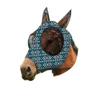 CLSSLVVBN La protección Respirable del Sol y de los Mosquitos de la mascarilla del Caballo para el Amigo equino también es Tela protegida, Verde Oscuro