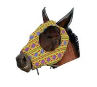 CLSSLVVBN La protección Respirable del Sol y de los Mosquitos de la mascarilla del Caballo para el Amigo equino también es Tela protegida, Amarillo