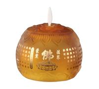 CLSSLVVBN Lámpara de loto, velas LED de té, velas parpadeantes, sin llama, iluminación para el hogar, meditación temporada y elegancia buen gusto para cualquier decoración del hogar o evento con