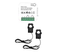 CLSSLVVBN Medidor de energía Inteligente, amperímetro, voltímetro, estadísticas de energía en Tiempo Real para un Mejor Conocimiento del Consumo, medidor Inteligente WiFi, Consumo.