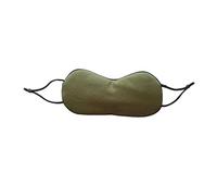 CLSSLVVBN Para Máscara para los ojos Sombreado Fatiga Parche para los ojos Cubierta transpirable de doble cara Almohadilla suave Descanso Relajado Herramienta para dormir Ansiedad, Verde oscuro/Crema