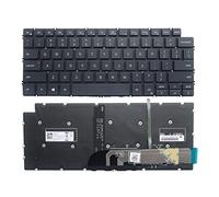 CLSSLVVBN Teclados Inglés Office Key Board US Layout QWERTY Retroiluminado Reemplazo para 14-5390 5391 7491 7490