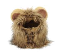 CLSSLVVBN Tocado de Pelo de león para Cosplay Cachorros pequeños. Fácil Usar. Ajuste Seguro. Se Mantiene Puesto Durante el Juego. El Disfraz Gato y león está Hecho, Marrón, L