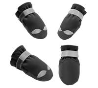 CLSSLVVBN Zapatos duraderos para Perros, Transpirables, cómodos y ventilados, protegen Sus Patas en Exteriores, Botas para Perros con frío, Protectores de Patas y Botas de Lluvia, Negro, Metro