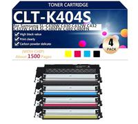 CLT-K404S Cartucho de Tóner Compatible de Repuesto para CLT-K404S CLT-C404S CLT-M404S CLT-Y404S de Alto Rendimiento para Samsung SL-C430W C430 C432W C432 C433W Impresoras ,BCMY-1 Set