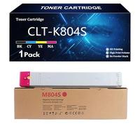 CLT-K804S Cartucho de Tóner de Repuesto para Samsung CLT-K804S CLT-C804S CLT-M804S CLT-Y804S Compatible para Samsung MultiXpress X3220NR X3280NR Impresoras con Chip,M-1 Pack