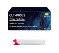 CLT-K808S Cartuchos de tóner compatibles con CLT-K8085 C808S M808S Y808S | Reemplazo del cartucho de tóner CLT-K808S impresora para Samsung MultiXpress X4220RX X4250LX X4300LX, con chip(Magenta)