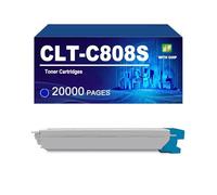 CLT-K808S CLT-C808S CLT-Y808S CLT-M808S Cartuchos De Tóner Compatibles con Impresoras para Samsung MultiXpress X4300LX X4250LX X4220RX. Tóner De Alto Rendimiento,Cyan-1 Pack