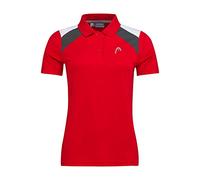 HEAD Club 22 Tech Polo Shirt Women Blusas y Camisetas, Rojo, L Womens