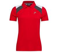 HEAD Club 22 Tech Polo Shirt Women Blusas y Camisetas, Rojo, L Womens