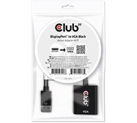 CLUB 3D Adaptador DISPLAYPORT VGA Aktiv M/H Negro