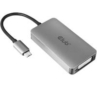 Club 3D CAC-1510 Adaptador de Cable USB Tipo C a Doble Enlace DVI-D Compatible con 3840 x 2160 @ 30 Hz, 2560 x 1600 @ 60 Hz HDCP Compatible con M/F