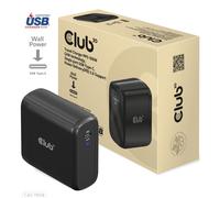 Club 3D Cargador 1xUSB Tipo C PD 100W GaN, Retail, Negro