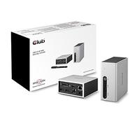 CLUB-3D CLUB3D SenseVision USB 3.0 4K UHD Mini Docking Station con diseño de Aluminio Cepillado - Base (Cable, USB 3.0 (3.1 Gen 1) Type-A)
