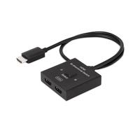 Club 3D CSV-1384 - Conmutador HDMI 2 en 1 bidireccional para 8K60Hz o 4K120Hz, compatible con HDR y HDCP Pass-Through, 0,5 m