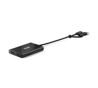 Club 3D CSV-1475 - Divisor de vídeo USB Tipo C (con Adaptador USB Tipo A) a HDMI Dual (4K60 Hz), con DisplayLink®