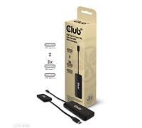 Club 3D CSV-1548 - Hub de Datos USB Tipo C de 4 Puertos 10G con función de Carga PD3.0