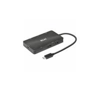 Club 3D CSV-1598 - Estación de acoplamiento portátil 7 en 1 USB Gen2 Type-C a doble DisplayPort 4K 60Hz con 2 puertos DP 4K60Hz, 2 puertos USB Type-A, Ethernet RJ45, 2 puertos USB Type-C, 1 cargador