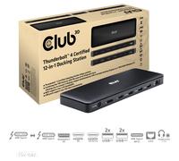 Club 3D Dockingstation Thunderbolt 4 12-in-1 para 3 Pantallas ST/BU