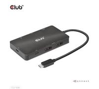 Club 3D Estación Docking USB-C 3.2 Gen 2 2x DP 4K 60Hz HUB 7-en-1