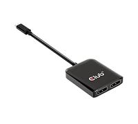 Club 3D Multi Stream Transporter (MST) Hub USB3.2 Gen2 Tipo C a DisplayPort™ Dual Monitor 4K60Hz St/B