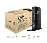 Club 3D SenseVision Estación Acoplamiento USB 3.0 Dual 4K60Hz Negro