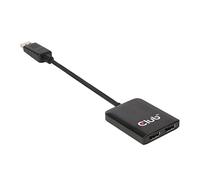 Club 3D SenseVision Multi Stream Transport (MST) Hub CSV-6200 - Video-Verteiler - 2 Anschlüsse, Negro