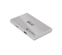 Club 3D Smart Power Portable 5-1 Thunderbolt 4 Hub, Carga máxima de 60 W para portátil, 8K @30Hz o Dual 4K @60Hz Display, CSV-1580
