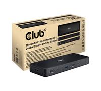 Club 3D Thunderbolt4 16-in-1 Dockingstation CSV-1583, 4 Pantallas, Negro