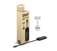 Club 3D USB-C® a Triple DisplayPort™ MST Hub 4K60Hz Estación Docking