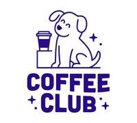 Club de café Amantes de los perros Kawaii Hipster Estética coreana Japonesa Se aceptan mascotas Calcomanías de vinilo para murales y paredes 65.6x81.8cm Vinilos para ventanas Azul oscuro