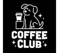 Club de café Amantes de los perros Kawaii Hipster Estética coreana Japonesa Se aceptan mascotas Calcomanías de letras 49.2x61.3cm No daña la superficie de la pared Blanco