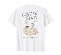 Club de café Servido Diariamente Cada mañana Amante del café Camiseta