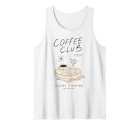 Club de café Servido Diariamente Cada mañana Amante del café Camiseta sin Mangas