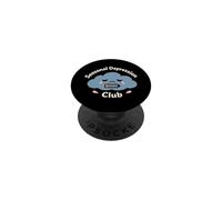 Club de depresión estacional Chica Triste Invierno Humor Acogedor PopSockets PopGrip Adhesivo