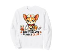 Club de Enfermeras sobreestimuladas Divertido Turno de Noche Chihuahua Sudadera
