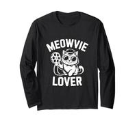 Club de Fans de Meowie Lover Cat Movie Reel Cinema Kitty Manga Larga