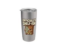 Club de humor oficial de Shelf-Ish para amantes de los libros de lectura Vaso térmico de acero inoxidable de doble pared