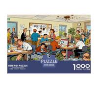Club de la Procrastinación Puzzle De Madera Impermeable Puzzles De 1000 Piezas para Adultos Divertido Rompecabezas Juegos Desafiantes