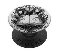 Club de Lectura de Brujas y Fantasía Oscura de Hearts and Hexes Society PopSockets PopGrip Adhesivo