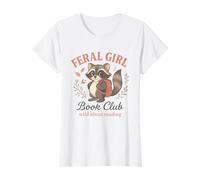 Club de Lectura de Chicas Salvajes Salvaje sobre Leer Mapache Camiseta