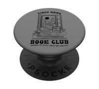 Club de Lectura de Madres cansadas Lectura Divertida Amante PopSockets PopGrip Adhesivo