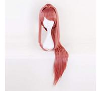 ¡Club De Literatura Doki Doki! Monika Cosplay Pelucas 95Cm Largo Pelo Sintético Resistente Al Calor Perucas Cosplay Peluca + Gorro De Peluca