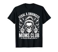 Club de Madres desquiciadas Salvajes impulsado por la cafeína y el Caos Camiseta