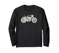 Club de Motocicletas Vintage Café Racer Manga Larga