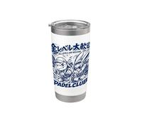 Club De Pádel Para Todos Los Niveles - Pádel Al Estilo Anime Vaso térmico de acero inoxidable de doble pared
