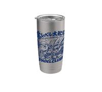 Club De Pádel Para Todos Los Niveles - Pádel Al Estilo Anime Vaso térmico de acero inoxidable de doble pared