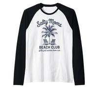 Club de Playa de mamá Salada Camiseta Manga Raglan